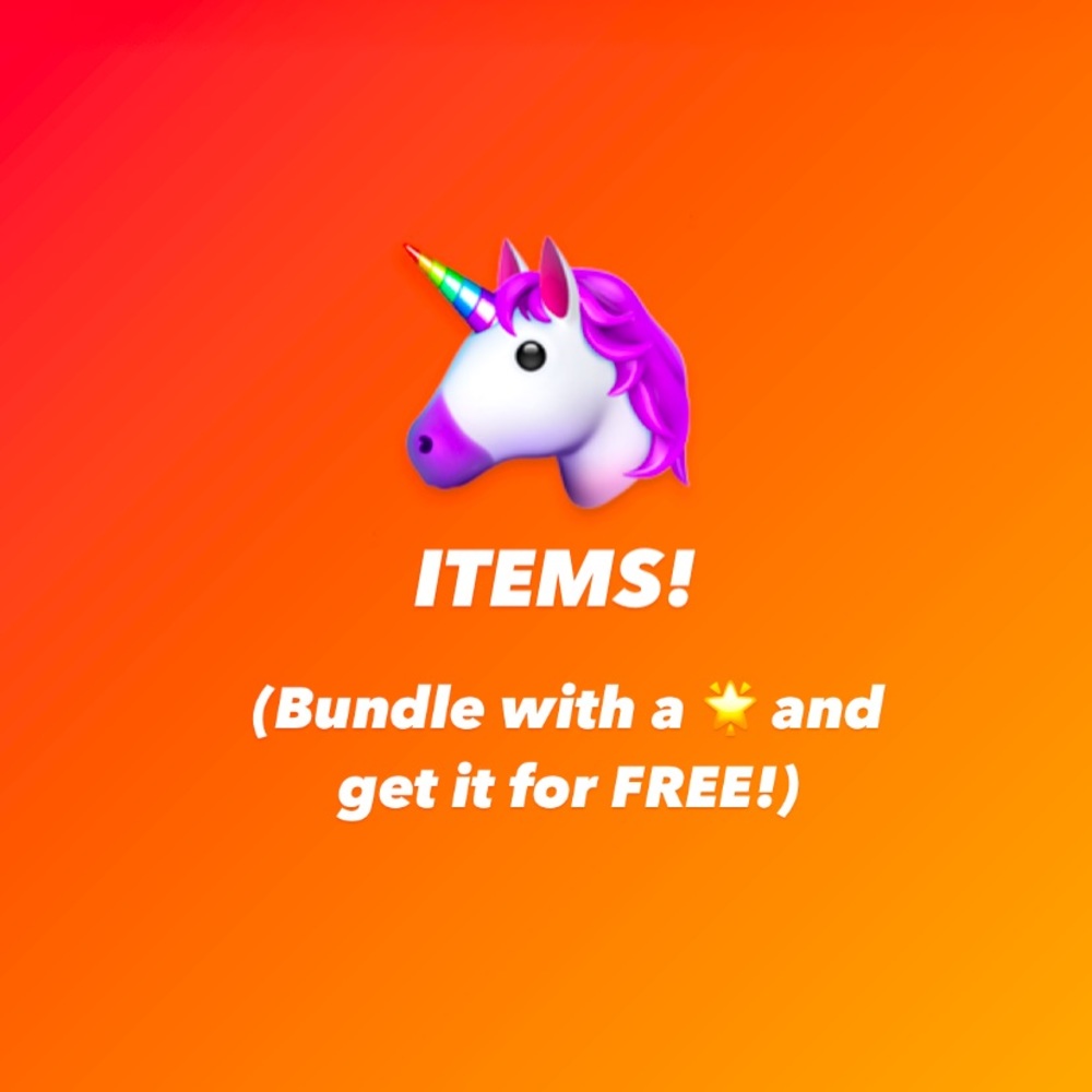BUNDLE FOR A FREE ITEM!